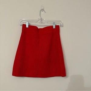 NWT Zara Red Knit Skirt